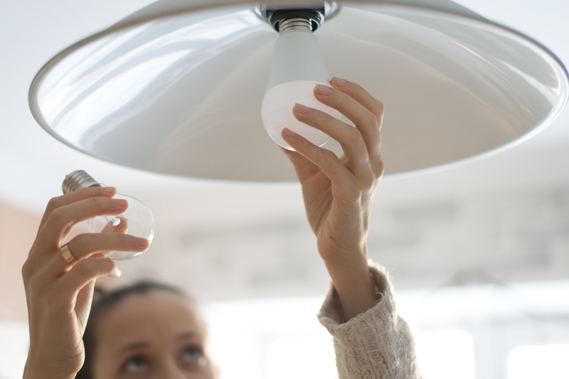 Change out lightbulbs - Easy Tips for Saving Money at Home - LightsOnline Blog