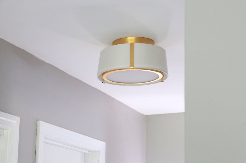 From Boring to Beautiful: Upgrading the Laundry Room - Use a ceiling light - LightsOnline Blog