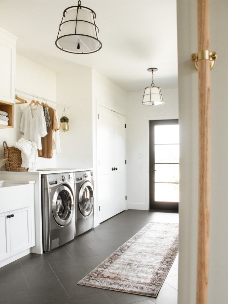 From Boring to Beautiful: Upgrading the Laundry Room - Photo credit Kassandra DeKoning - LightsOnline Blog