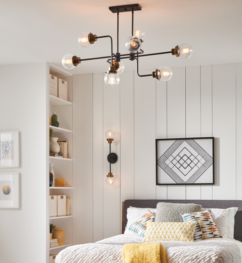 How to Choose a Bedroom Chandelier - Layer your lighting - LightsOnline Blog