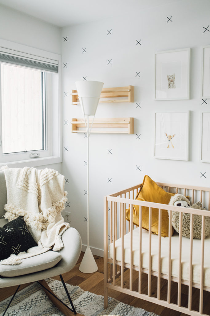 How to create a modern nursery - Design by Kresswell Interiors and photo by Karin Pedersen - LightsOnline Blog