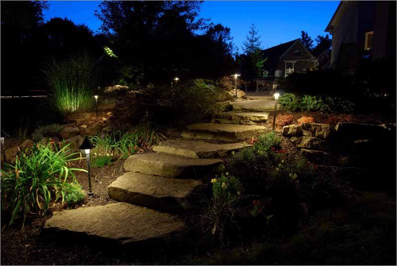 Path lighting - 6 Simple Ways to Use Landscape Lighting - LightsOnline Blog
